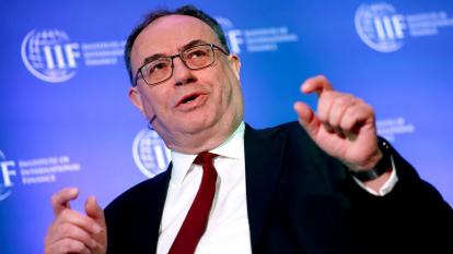 Andrew Bailey, governor of the Bank of England, during the Institute for International Finance Global Outlook Forum in Washington, DC, US, on Wednesday, April 17, 2024.