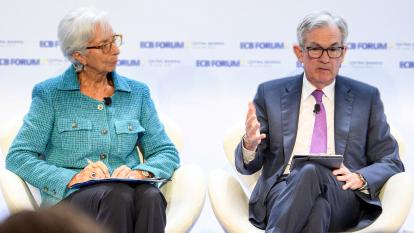 Christine Lagarde and Jerome Powell