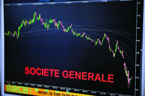 Societe General share price drops