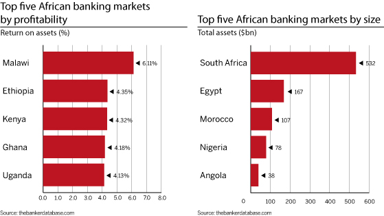 Top five African banks by profitability and by assets