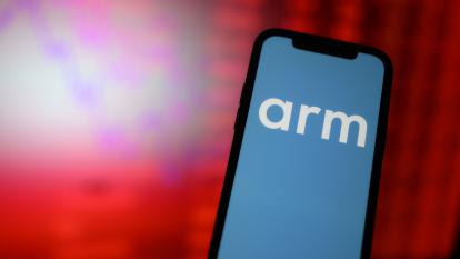 ARM logo on mobile phone