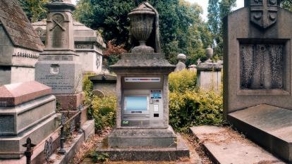 ATM gravestone