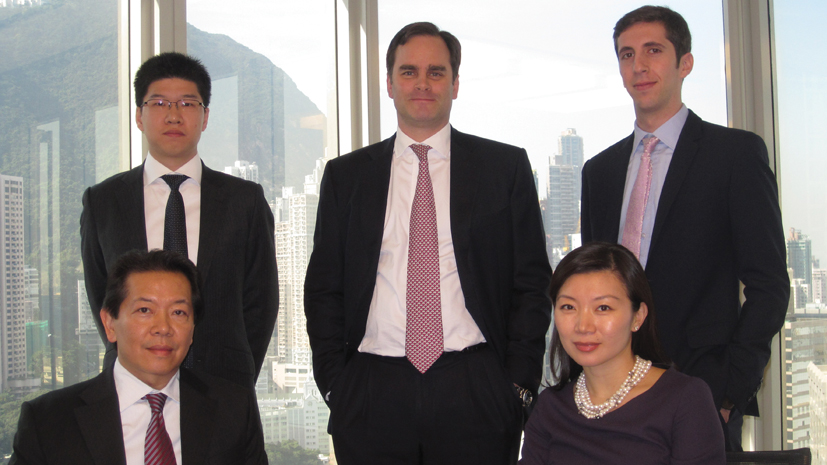 Barclays Capital team: (back row) Fei Xiong, Jon Pratt, Evan Weintraub, (seated) Philip Tsao, Nina Zhou
