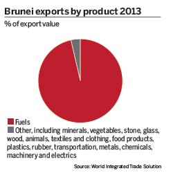 Brunei exports by product 2013