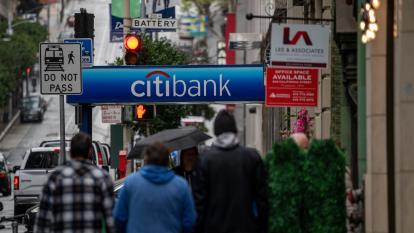 A Citibank branch in San Francisco, California