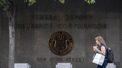 The Federal Deposit Insurance Corp. (FDIC) headquarters in Washington, DC, US