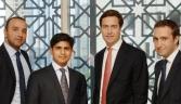 HSBC's Wataniya Mobile IPO team (l-r): Samer Deghaili, Faaiz Hasan, Michael Bevan and Matthew Amey