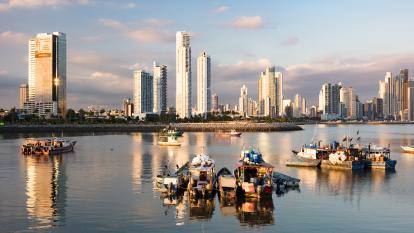 The skyline of Panama City