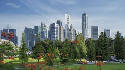 Singapore green skyline