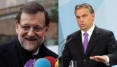 Spain’s prime minister Mariano Rajoy and Hungary’s prime minister Viktor Orban